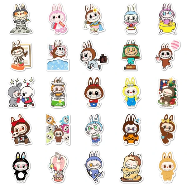 Cute Bunny Stickers - Labubu - Image 2