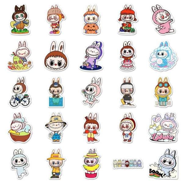 Cute Bunny Stickers - Labubu - Image 3